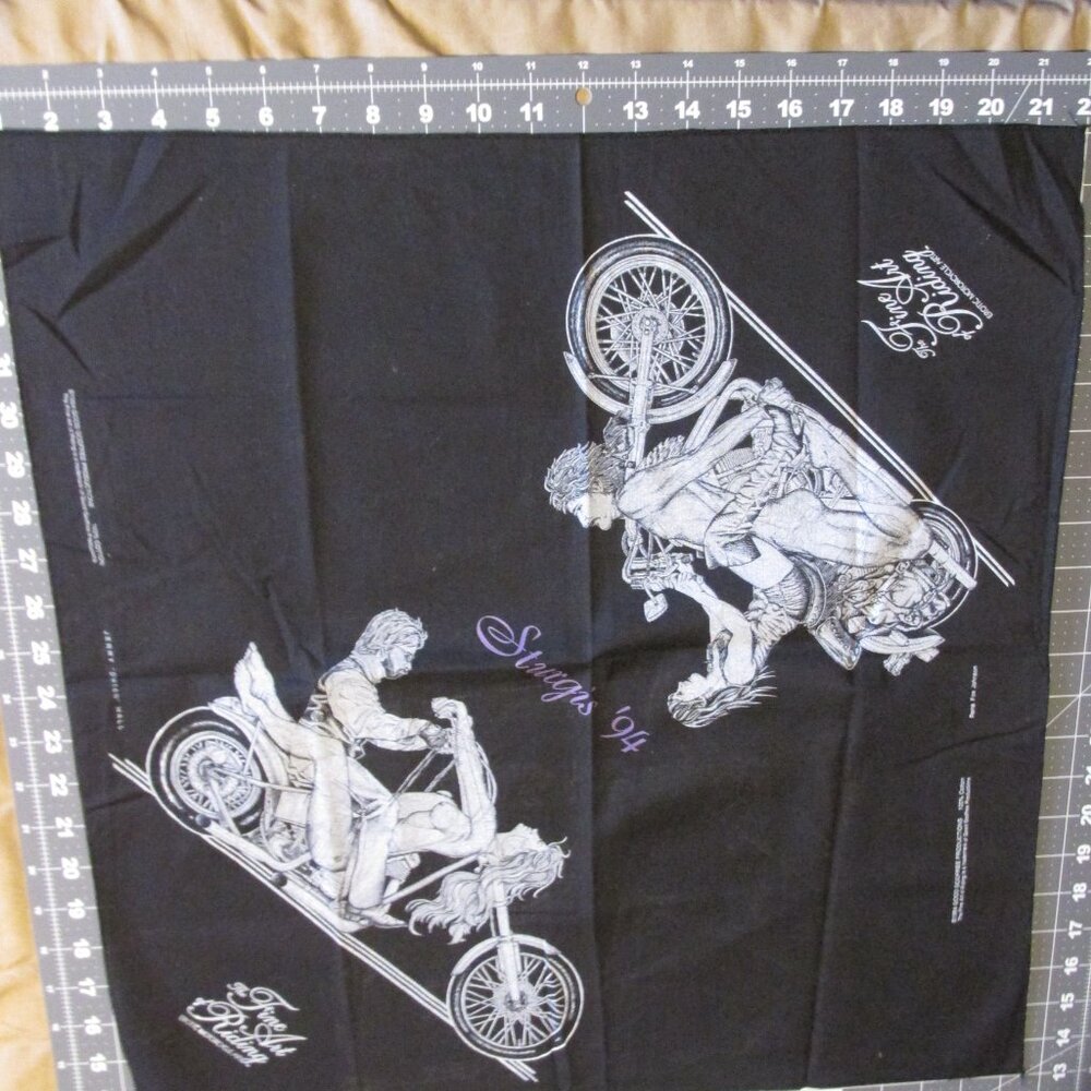 1994 Sturgis Bike Week Western Style Bandana "The Fine Art of Riding" - Picture 7 of 7